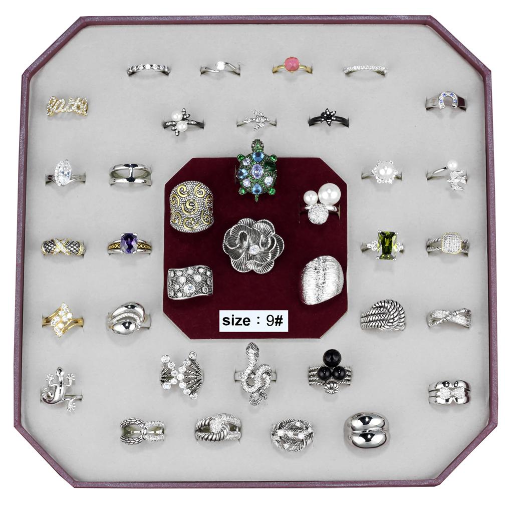 VK-012-SIZE9 - Assorted Brass Ring with Assorted  in Assorted LuxuryLifeWay Online Store