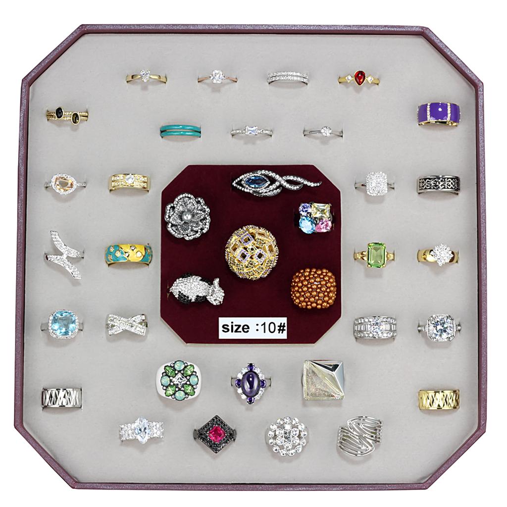 VK-013-SIZE10 - Assorted Brass Ring with Assorted  in Assorted LuxuryLifeWay Online Store