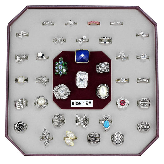 VK-013-SIZE9 - Assorted Brass Ring with Assorted  in Assorted LuxuryLifeWay Online Store
