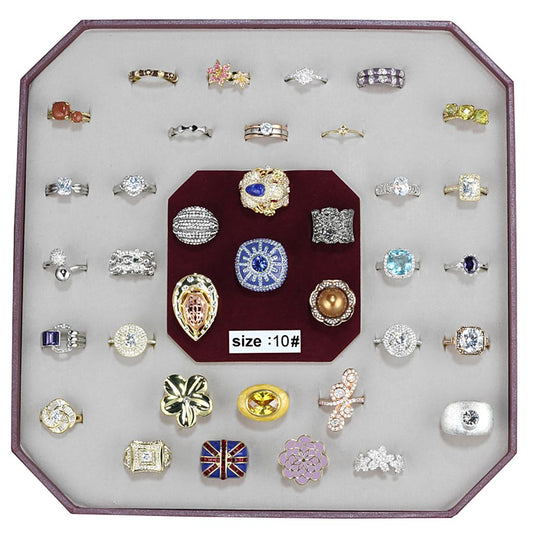 VK-014-SIZE10 - Assorted Brass Ring with Assorted  in Assorted LuxuryLifeWay Online Store