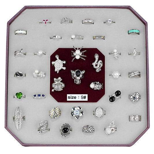 VK-014-SIZE9 - Assorted Brass Ring with Assorted  in Assorted LuxuryLifeWay Online Store