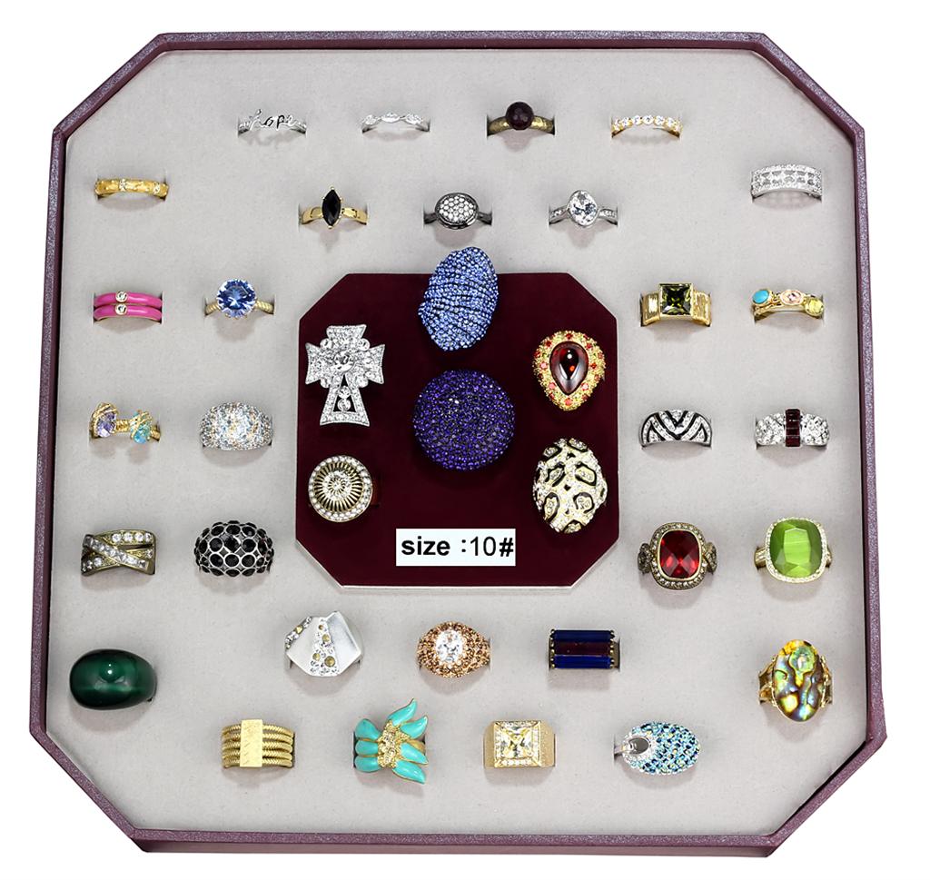 VK-016-SIZE8 - Assorted Brass Ring with Assorted  in Assorted LuxuryLifeWay Online Store