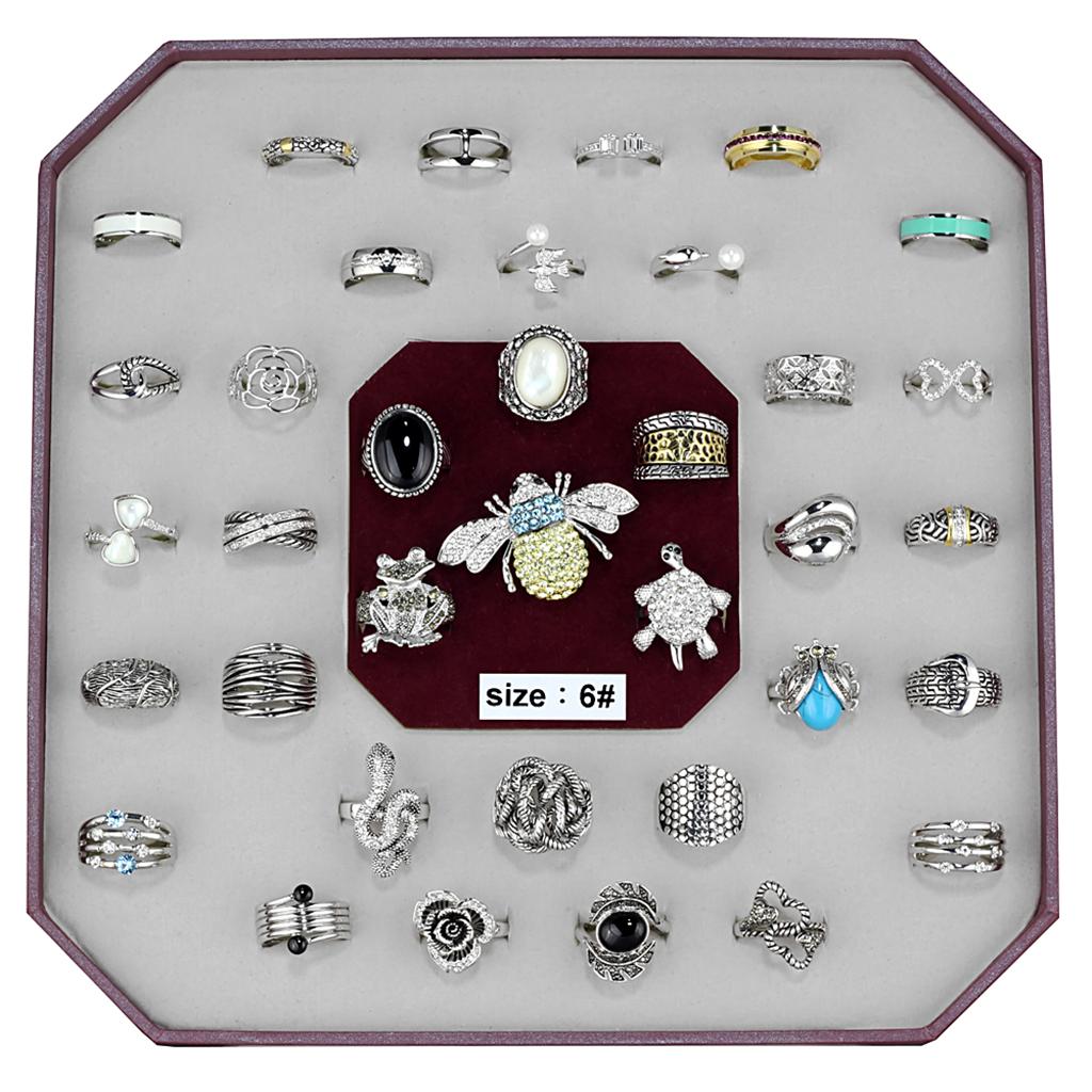 VK-017-SIZE6 - Assorted Brass Ring with Assorted  in Assorted LuxuryLifeWay Online Store