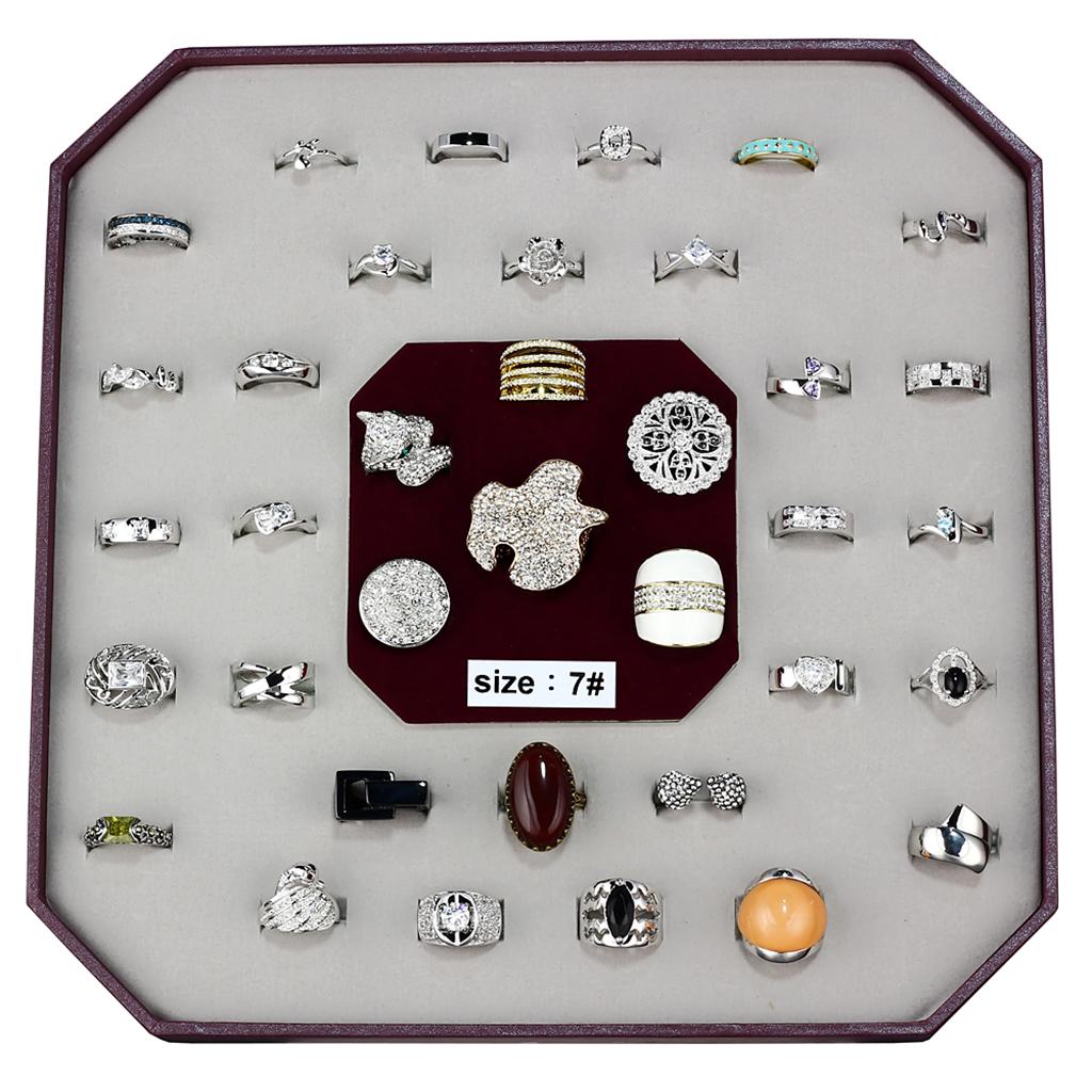 VK-017-SIZE7 - Assorted Brass Ring with Assorted  in Assorted LuxuryLifeWay Online Store