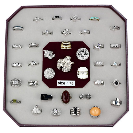VK-017-SIZE7 - Assorted Brass Ring with Assorted  in Assorted LuxuryLifeWay Online Store