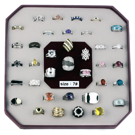 VK-019-SIZE7 - Assorted Brass Ring with Assorted  in Assorted LuxuryLifeWay Online Store