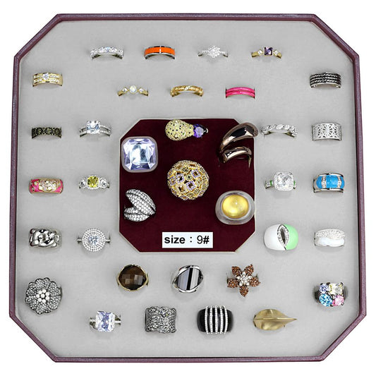 VK-019-SIZE9 - Assorted Brass Ring with Assorted  in Assorted LuxuryLifeWay Online Store