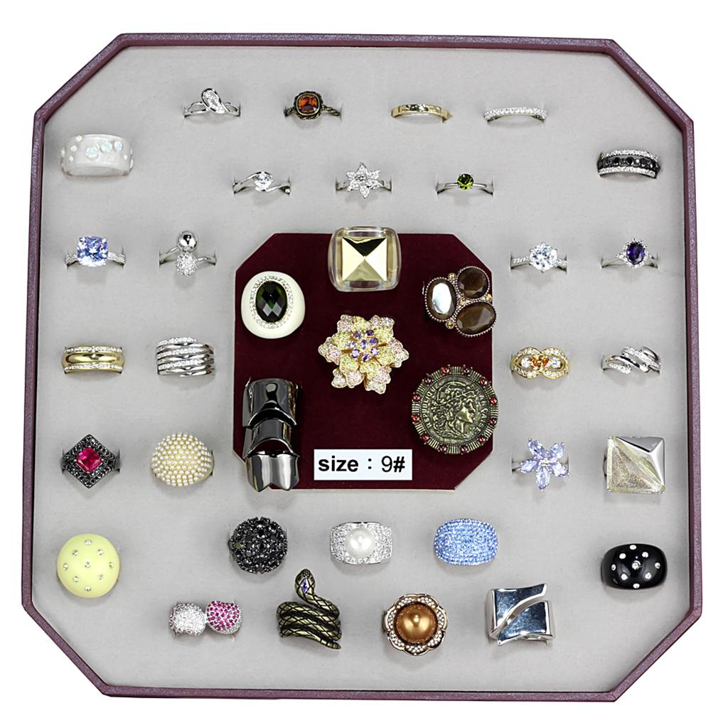 VK-020-SIZE9 - Assorted Brass Ring with Assorted  in Assorted LuxuryLifeWay Online Store