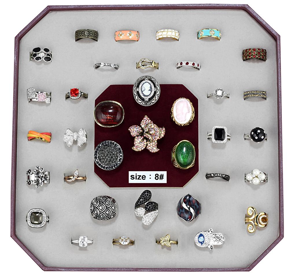 VK-021-SIZE8 - Assorted Brass Ring with Assorted  in Assorted LuxuryLifeWay Online Store