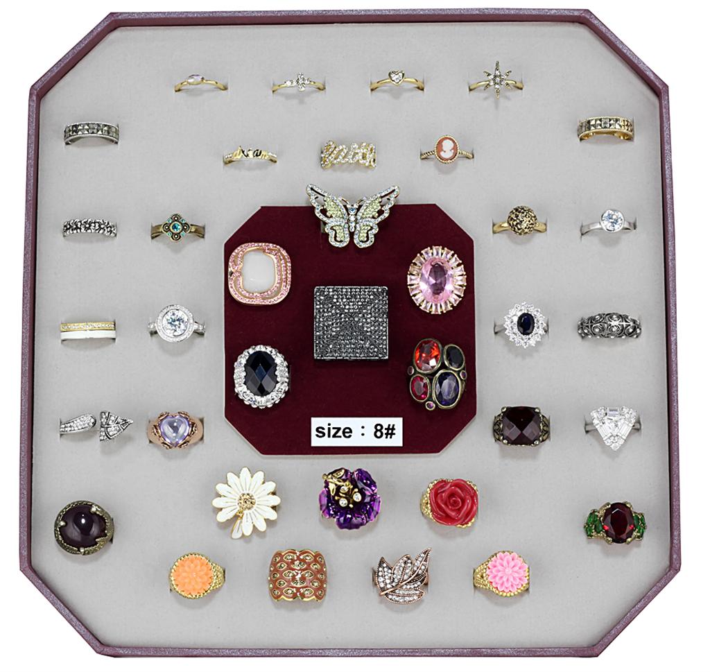 VK-022-SIZE8 - Assorted Brass Ring with Assorted  in Assorted LuxuryLifeWay Online Store
