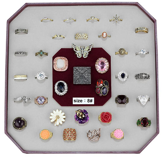VK-022-SIZE8 - Assorted Brass Ring with Assorted  in Assorted LuxuryLifeWay Online Store