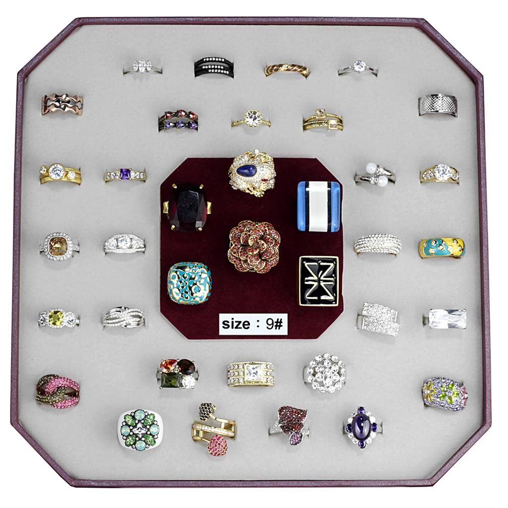 VK-022-SIZE9 - Assorted Brass Ring with Assorted  in Assorted LuxuryLifeWay Online Store