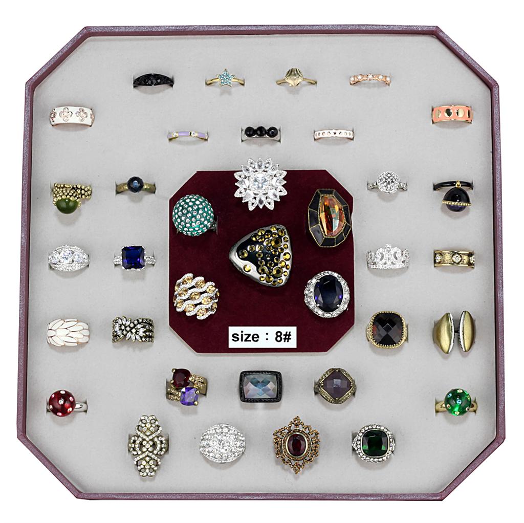 VK-023-SIZE8 - Assorted Brass Ring with Assorted  in Assorted LuxuryLifeWay Online Store