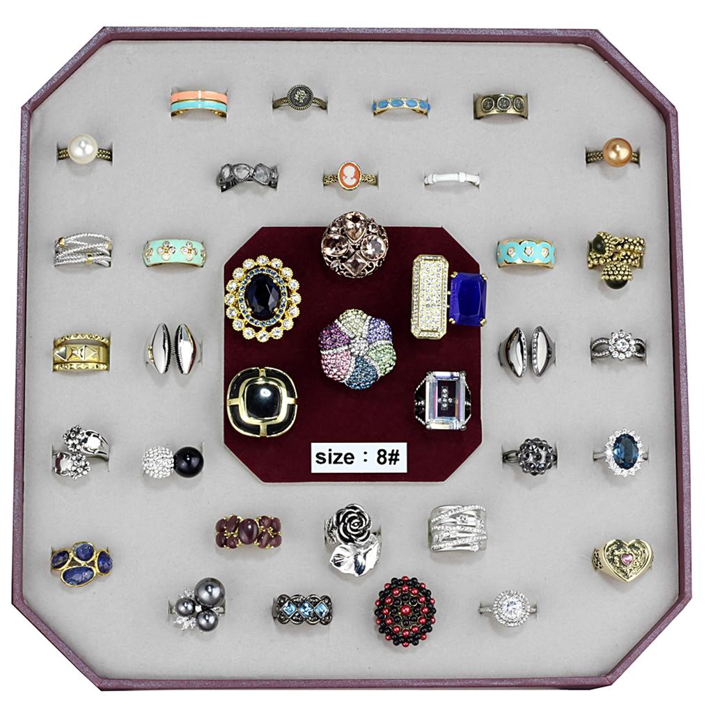 VK-024-SIZE8 - Assorted Brass Ring with Assorted  in Assorted LuxuryLifeWay Online Store