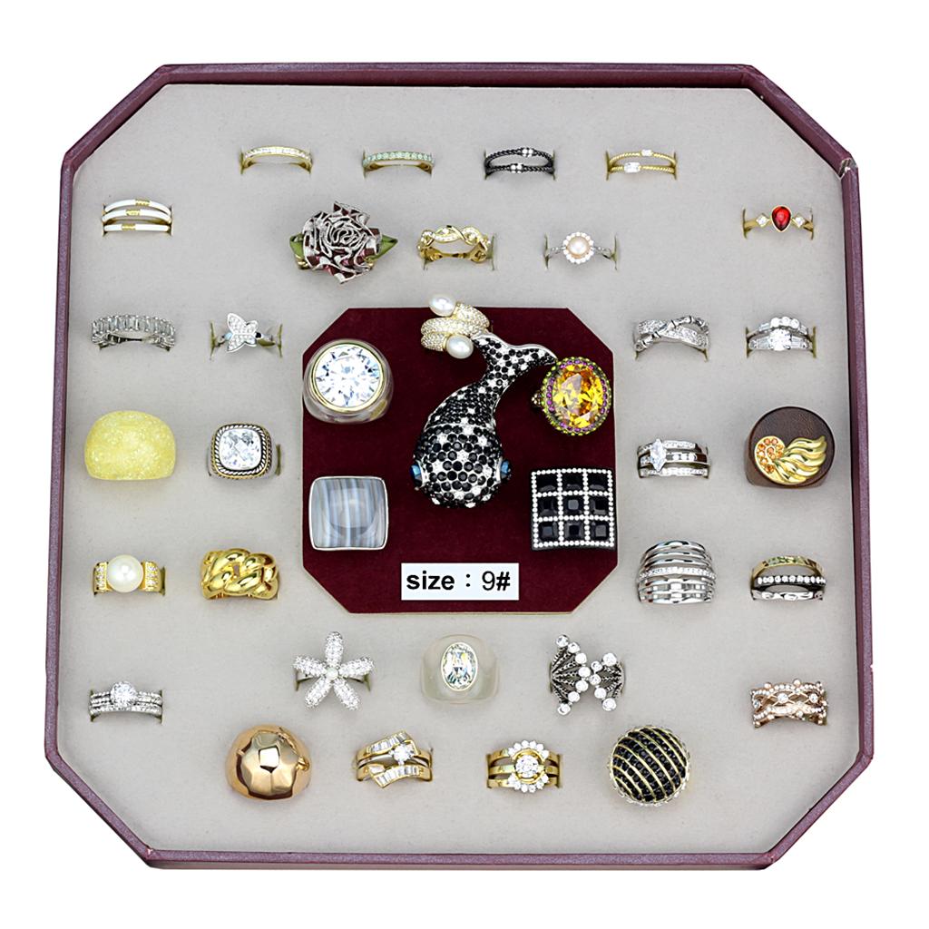 VK-024-SIZE9 - Assorted Brass Ring with Assorted  in Assorted LuxuryLifeWay Online Store