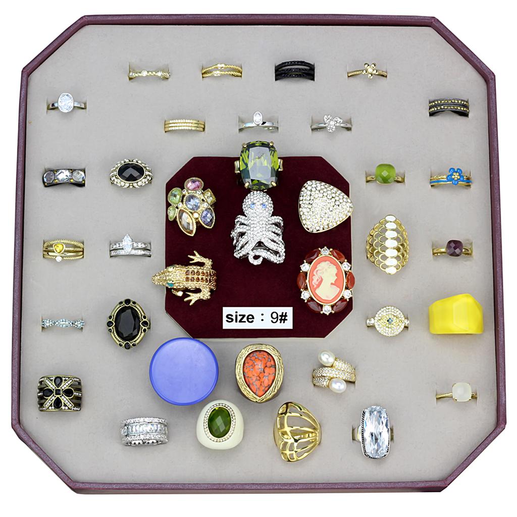 VK-025-SIZE9 - Assorted Brass Ring with Assorted  in Assorted LuxuryLifeWay Online Store