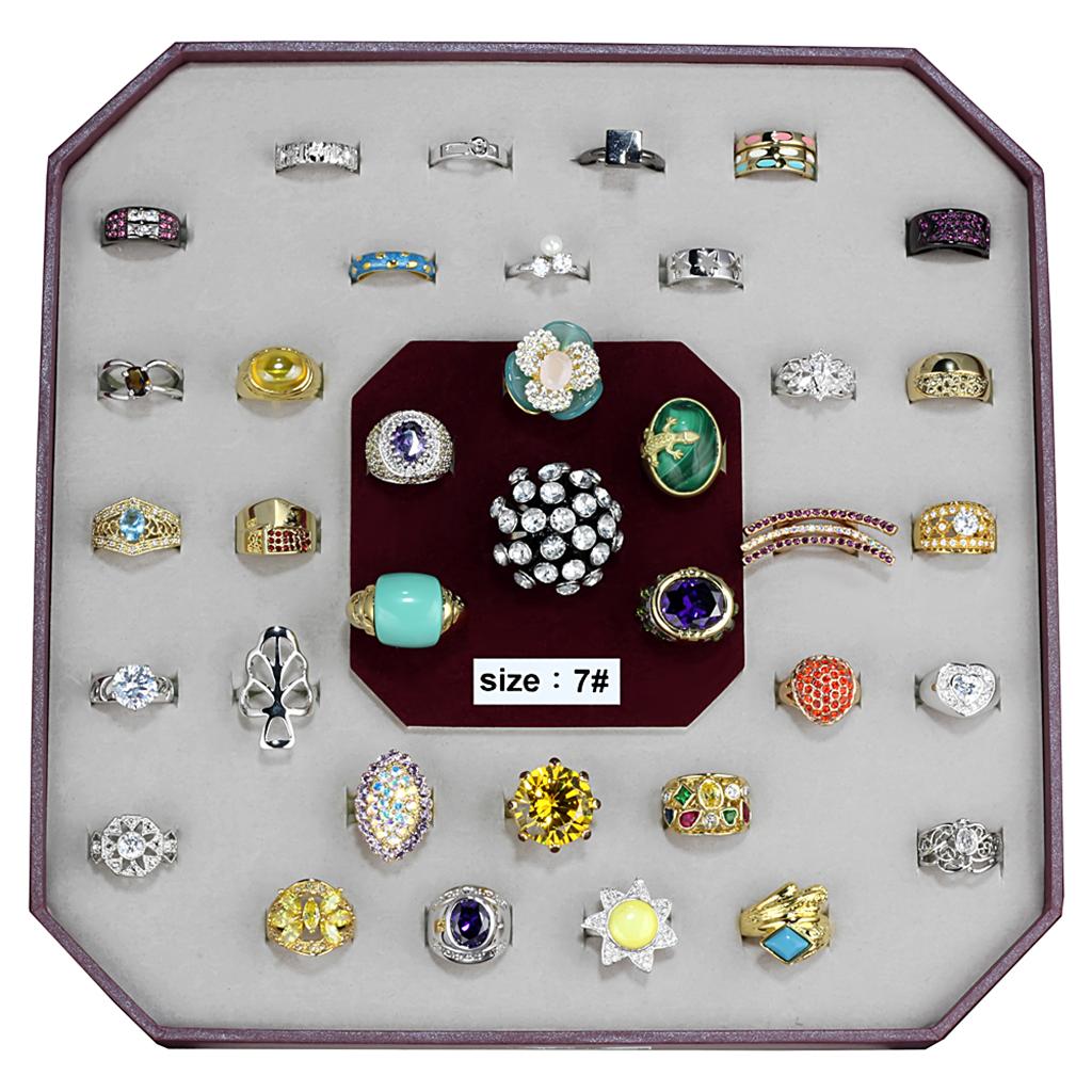 VK-026-SIZE7 - Assorted Brass Ring with Assorted  in Assorted LuxuryLifeWay Online Store
