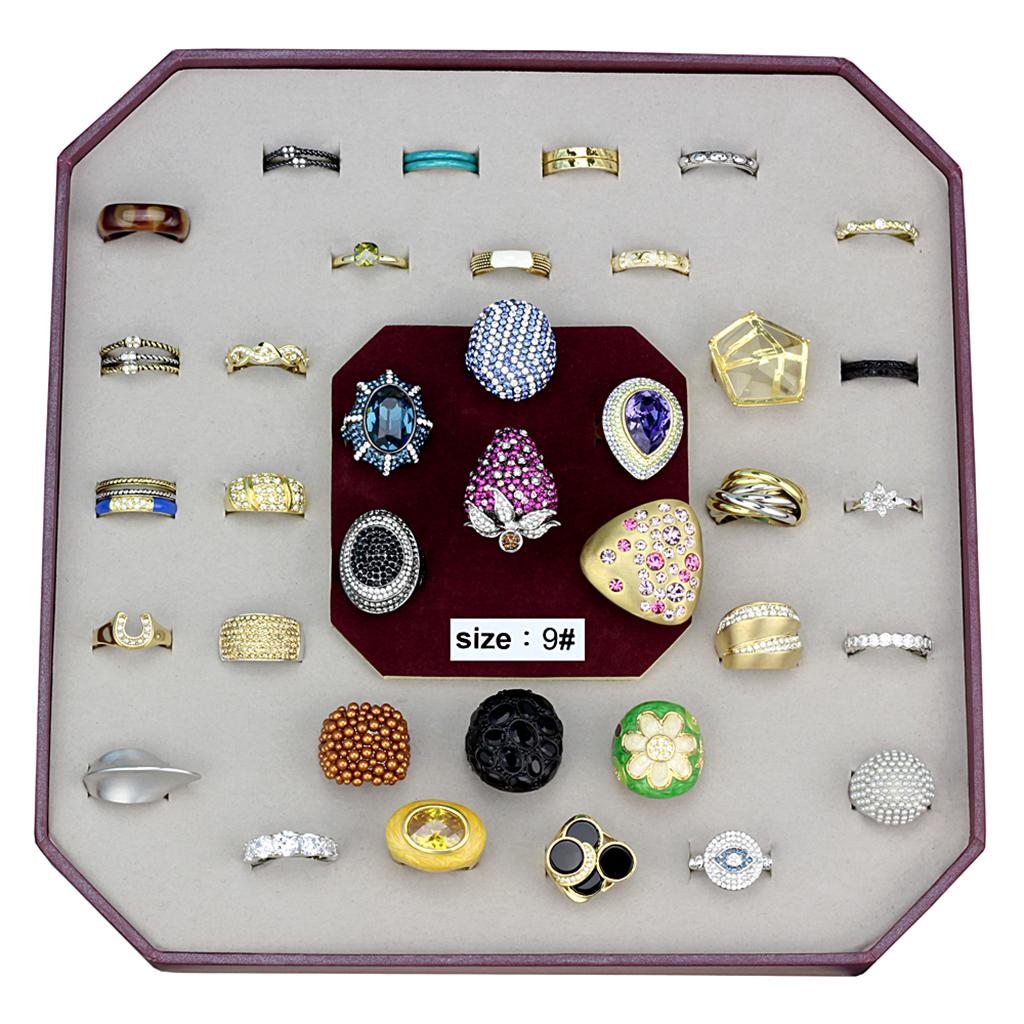 VK-026-SIZE9 - Assorted Brass Ring with Assorted  in Assorted LuxuryLifeWay Online Store