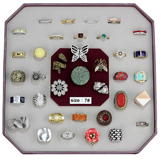 VK-027-SIZE8 - Assorted Brass Ring with Assorted  in Assorted LuxuryLifeWay Online Store