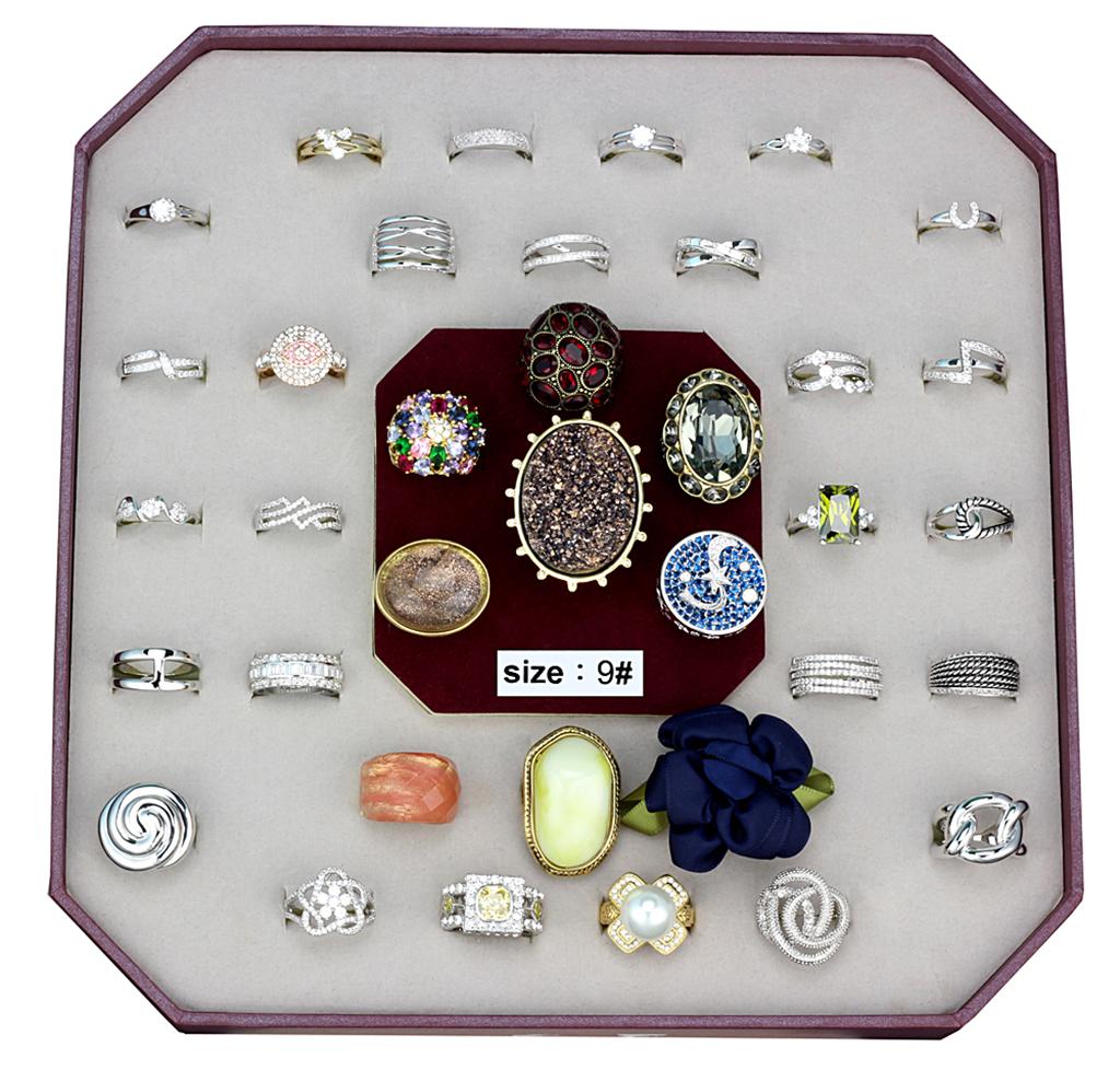 VK-028-SIZE9 - Assorted Brass Ring with Assorted  in Assorted LuxuryLifeWay Online Store
