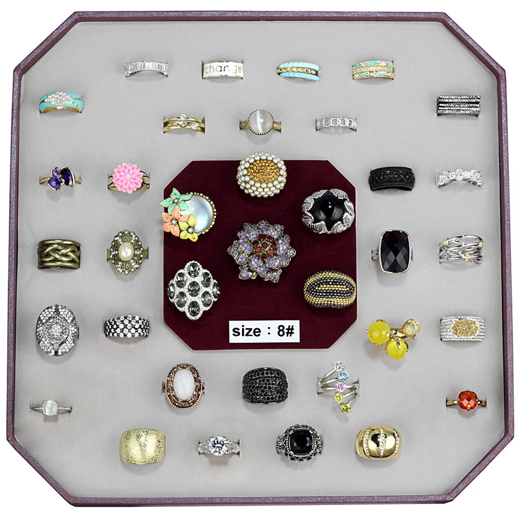 VK-029-SIZE8 - Assorted Brass Ring with Assorted  in Assorted LuxuryLifeWay Online Store