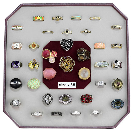 VK-031-SIZE8 - Assorted Brass Ring with Assorted  in Assorted LuxuryLifeWay Online Store