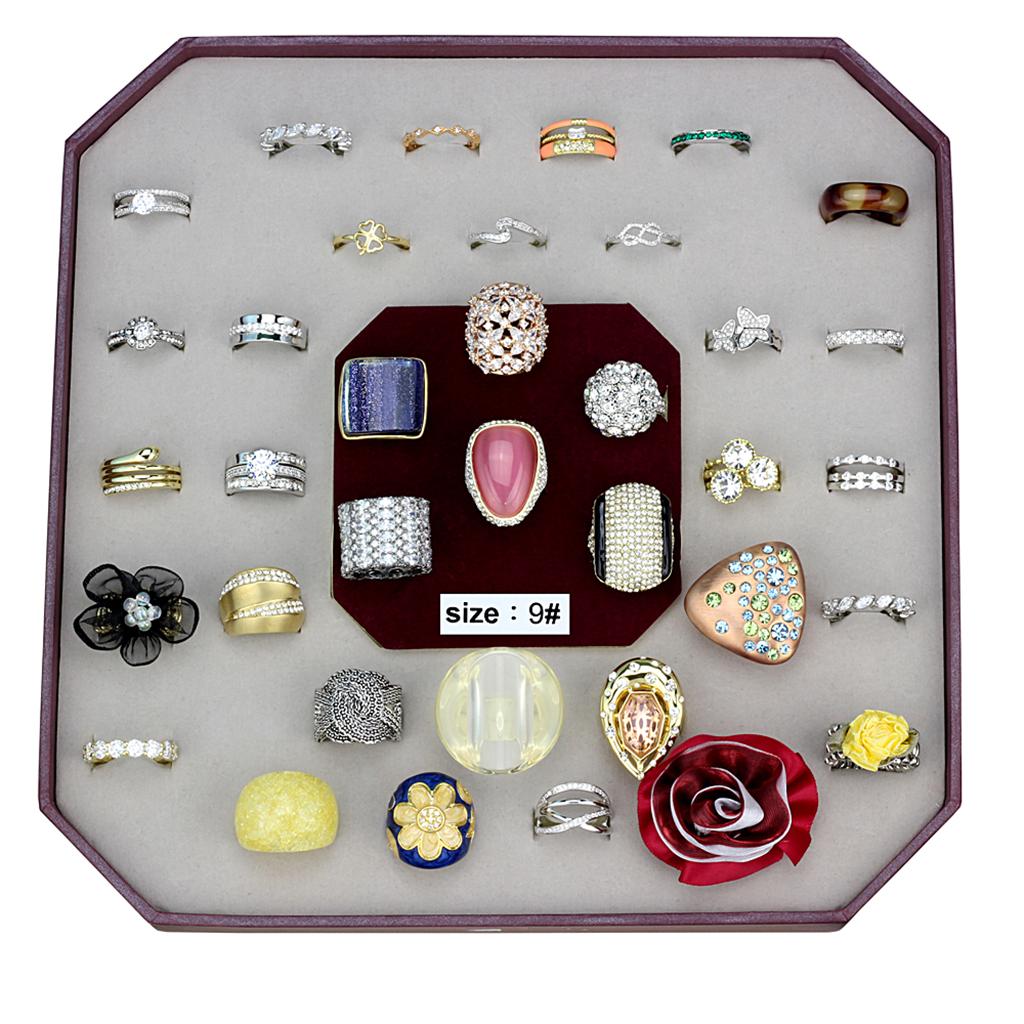 VK-031-SIZE9 - Assorted Brass Ring with Assorted  in Assorted LuxuryLifeWay Online Store
