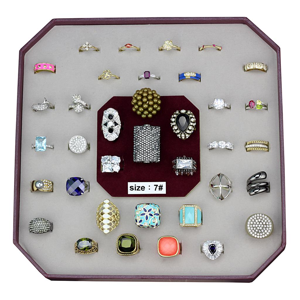 VK-032-SIZE7 - Assorted Brass Ring with Assorted  in Assorted LuxuryLifeWay Online Store