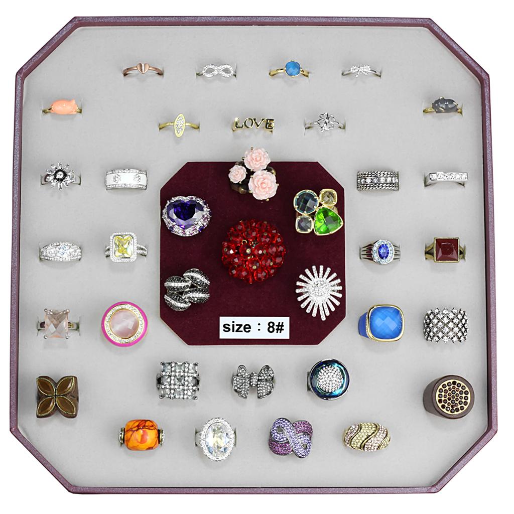 VK-033-SIZE8 - Assorted Brass Ring with Assorted  in Assorted LuxuryLifeWay Online Store