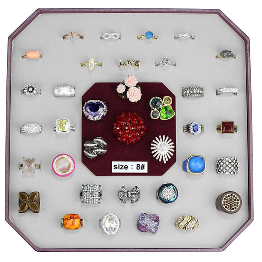 VK-033-SIZE8 - Assorted Brass Ring with Assorted  in Assorted LuxuryLifeWay Online Store