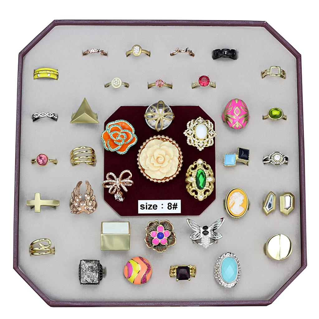 VK-036-SIZE8 - Assorted Brass Ring with Assorted  in Assorted LuxuryLifeWay Online Store