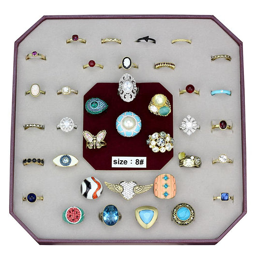 VK-039-SIZE8 - Assorted Brass Ring with Assorted  in Assorted LuxuryLifeWay Online Store