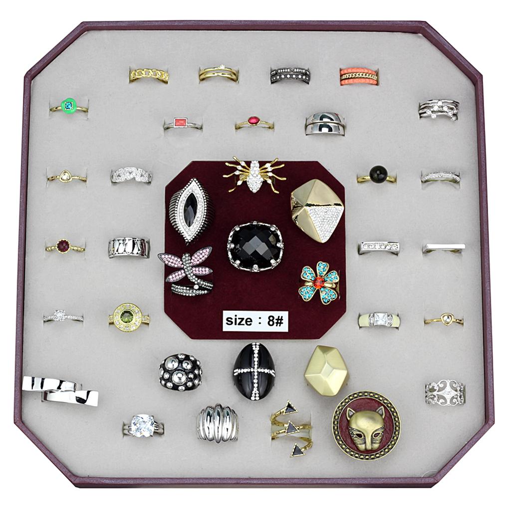 VK-049-SIZE8 - Assorted Brass Ring with Assorted  in Assorted LuxuryLifeWay Online Store