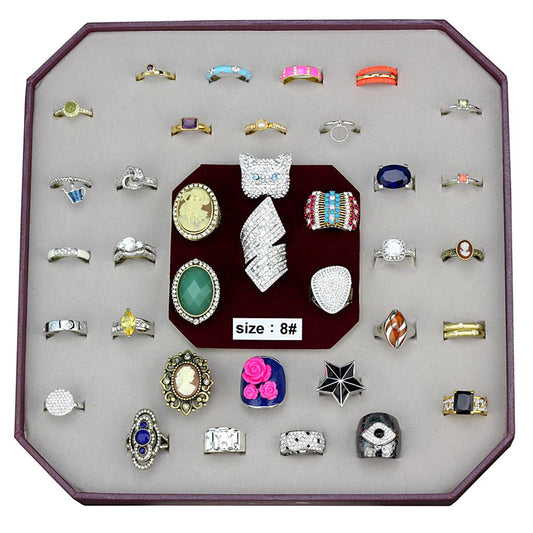 VK-055-SIZE8 - Assorted Brass Ring with Assorted  in Assorted LuxuryLifeWay Online Store