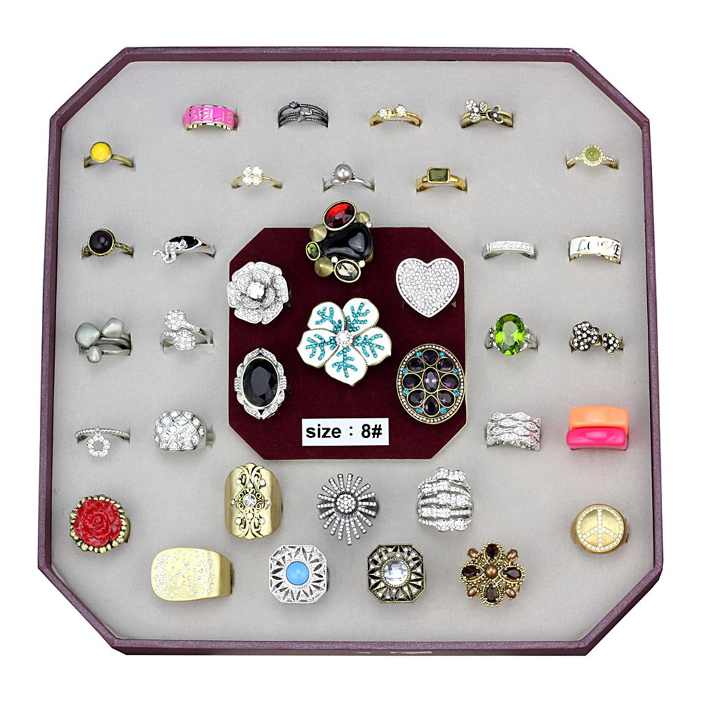 VK-056-SIZE8 - Assorted Brass Ring with Assorted  in Assorted LuxuryLifeWay Online Store
