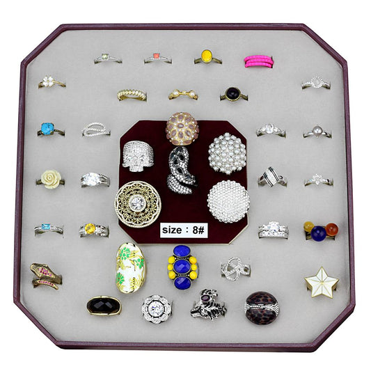 VK-057-SIZE8 - Assorted Brass Ring with Assorted  in Assorted LuxuryLifeWay Online Store