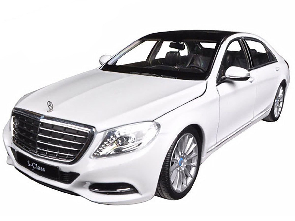 Mercedes Benz S Class with Sunroof White "NEX Models" 1/24 Diecast Model Car by Welly LuxuryLifeWay Online Store