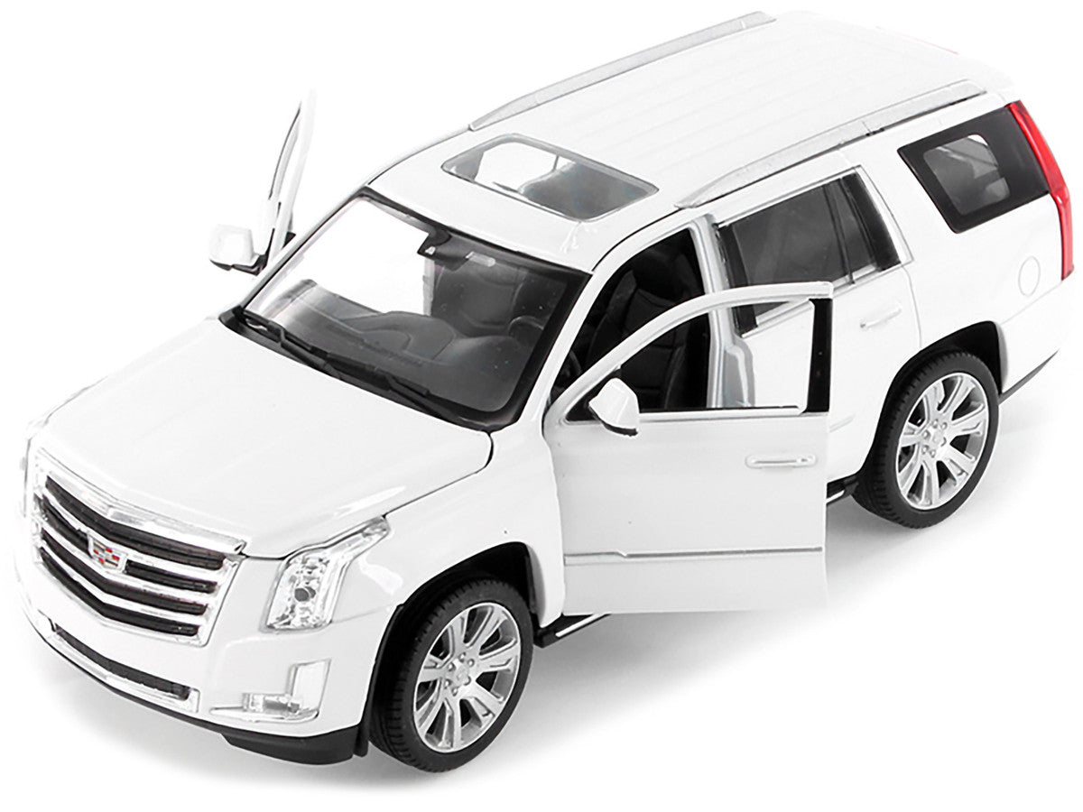 2017 Cadillac Escalade with Sunroof White 1/24-1/27 Diecast Model Car by Welly LuxuryLifeWay Online Store