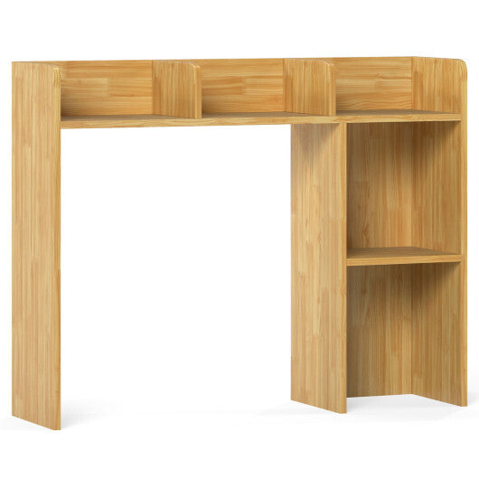 Costway 3-Tier Multipurpose Desk Bookshelf with 4 Shelves-Beige LuxuryLifeWay Online Store