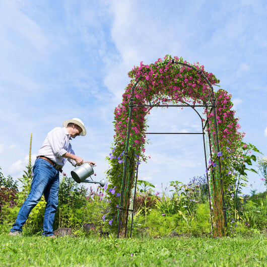 Costway 1 PCS 7.5FT Garden Arch Trellis Outdoor Plant Support Archway for Climbing Vine Flower LuxuryLifeWay Online Store
