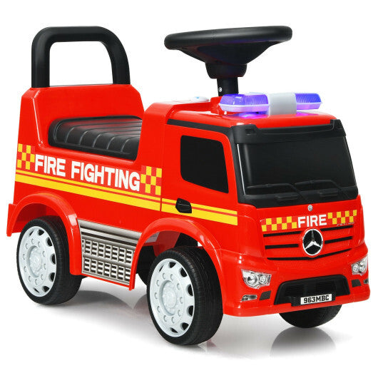 Costway Licensed Mercedes Benz Kids Fire Engine Racer-Red LuxuryLifeWay Online Store