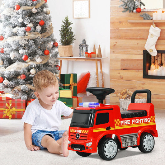 Costway Licensed Mercedes Benz Kids Fire Engine Racer-Red LuxuryLifeWay Online Store