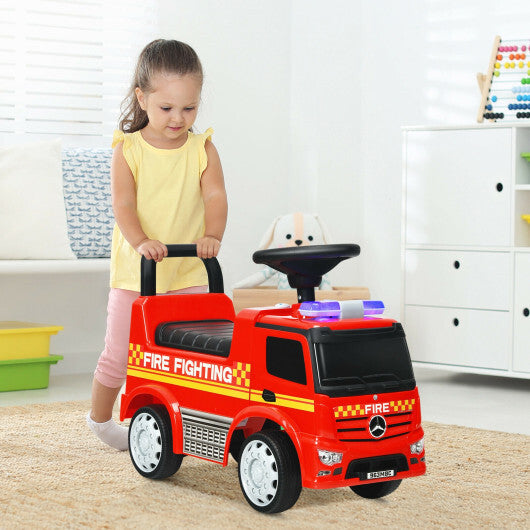 Costway Licensed Mercedes Benz Kids Fire Engine Racer-Red LuxuryLifeWay Online Store