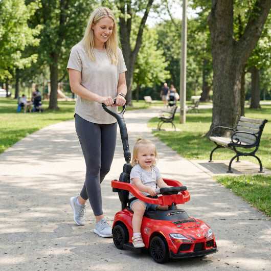 Costway 3-in-1 Toyota Licensed Foot-to-Floor Stroller Sliding Walking Toy-Red LuxuryLifeWay Online Store