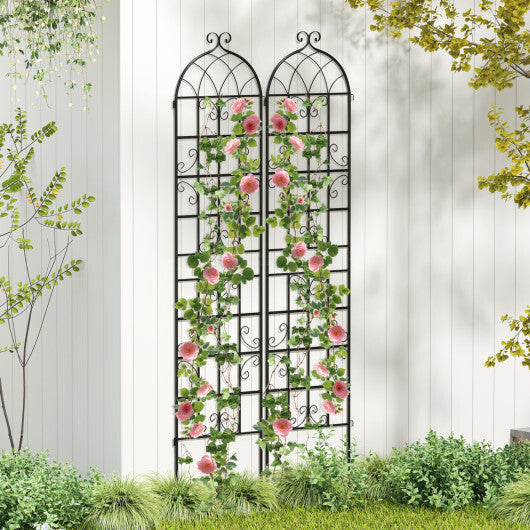 Costway 4 Pack 86" x 20" Metal Garden Trellis  Heavy-Duty Plant Support for Vegetable LuxuryLifeWay Online Store