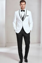"Xavier" White Tuxedo Jacket LuxuryLifeWay Online Store