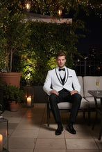 "Xavier" White Tuxedo Jacket LuxuryLifeWay Online Store