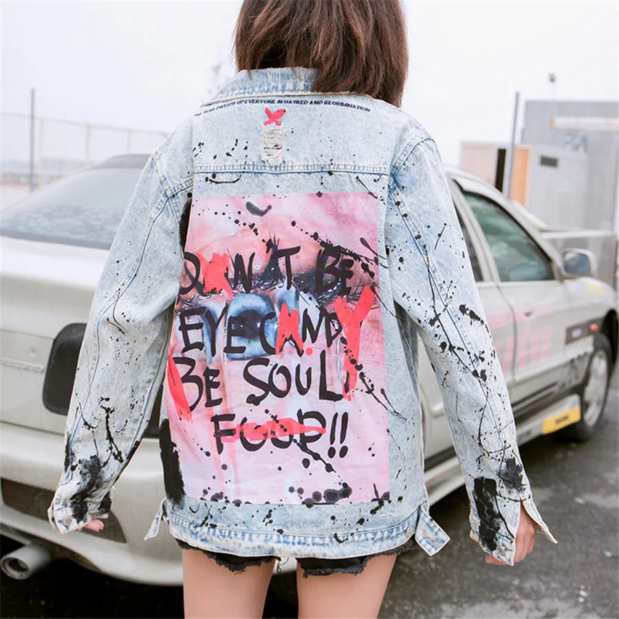 Graffiti Denim Jacket