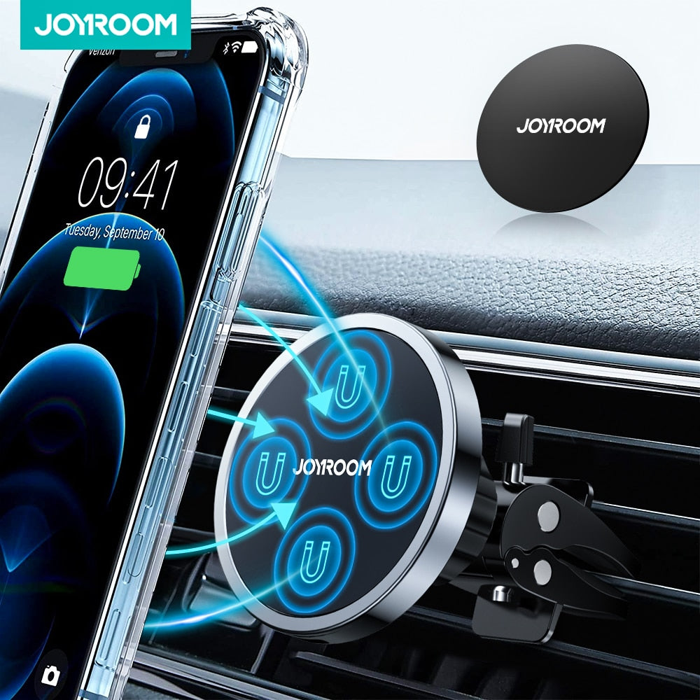 15W Qi Magnetic Car Phone Holder Wireless Charger