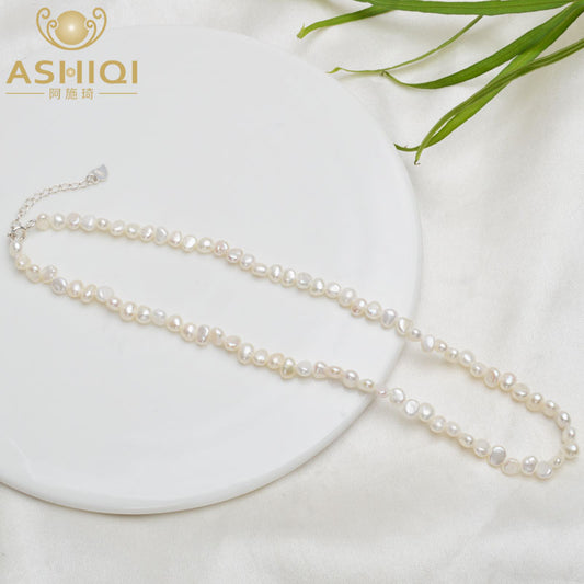 Natural Freshwater Pearl Necklace Pi-Mart